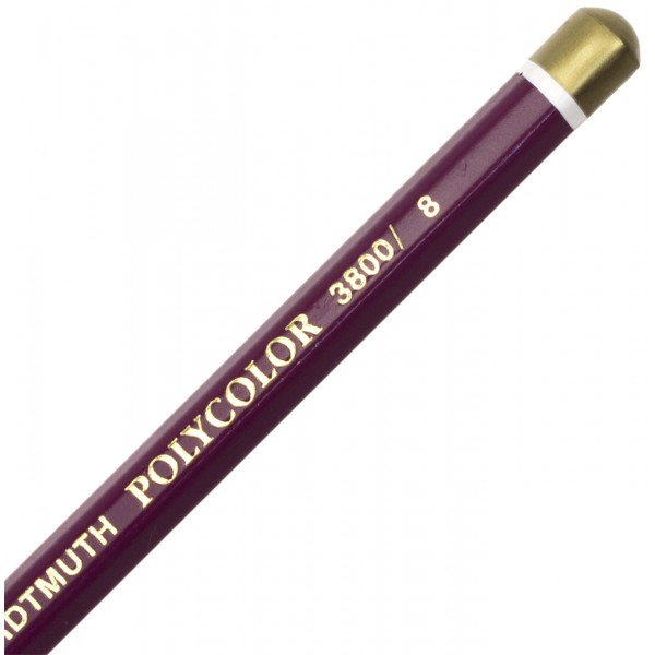 Олівець кольоровий Koh-i-noor Polycolor художній bordeaux red/бордовий червоний (12) 3800/8