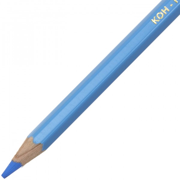 Олівець кольоровий Koh-i-noor Polycolor художній cerulean blue / блакитний синій (12) 3800 / 16