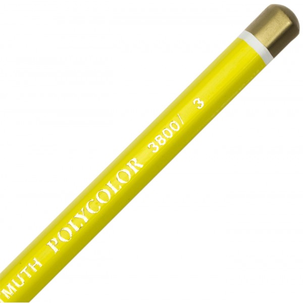 Олівець кольоровий Koh-i-noor Polycolor художній chrome yellow/хром жовтий (12) 3800/3