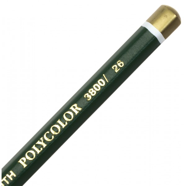 Олівець кольоровий Koh-i-noor Polycolor художній dark green/темно-зелений (12) 3800/26