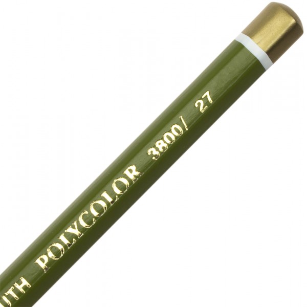 Олівець кольоровий Koh-i-noor Polycolor художній ovlive green dark/оливковий темно-зелений (12) 3800/27