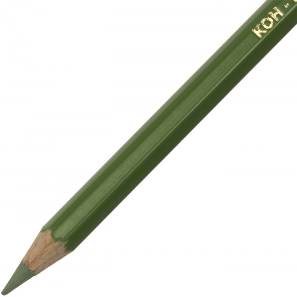 Олівець кольоровий Koh-i-noor Polycolor художній green light / оливковий світло-зелений (12) 3800 / 63