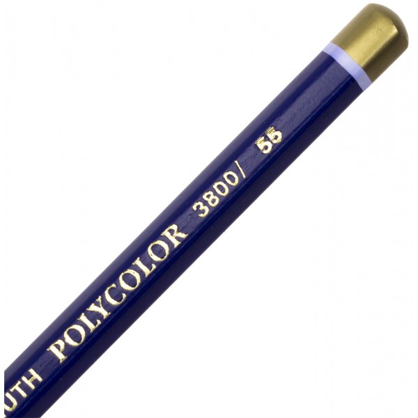 Карандаш цветной  Koh-i-noor  Polycolor художественный permanent blue / стойкий синий (12) 3800 / 55