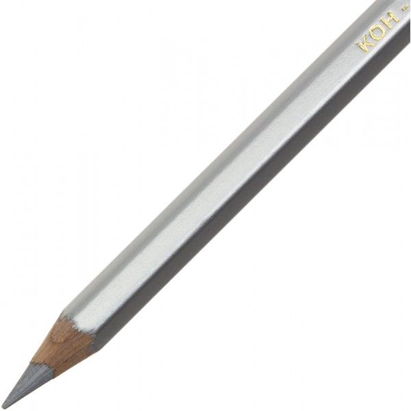 Олівець кольоровий Koh-i-noor Polycolor художній stadard silver / стандартний срібний (12) 3800 / 39