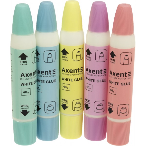 Клей ПВА Axent 40 г 2 аппликатора (30) (360) №7202-A
