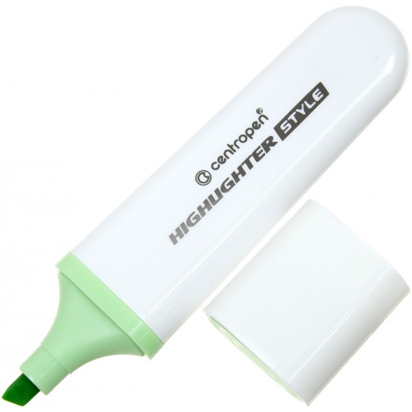 Текстмаркер Centropen клиновидний Highlighter Style 1-4,6 мм пастель зелений (10) 6252 / 60/7739