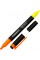  Текстмаркер Axent клиновидний Highlighter Dual 2-4 мм оранжевий (12) (144) №2534-12-A