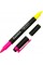  Текстмаркер Axent клиновидный Highlighter Dual 2-4 мм розовый (12) (144) №2534-10-A