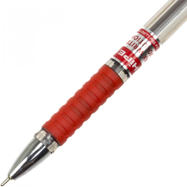 Ручка масляная шариковая Hiper Max Writer Evolution 2500 м 0,7 мм красная (10) (250) №HO-335-ES