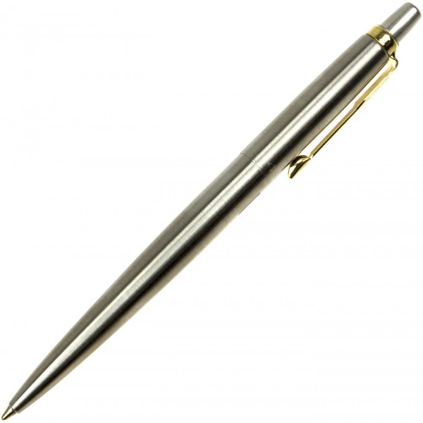 Ручка кулькова Parker Jotter сталь з позолотою Тризуб жовто-синій 16 032_R5