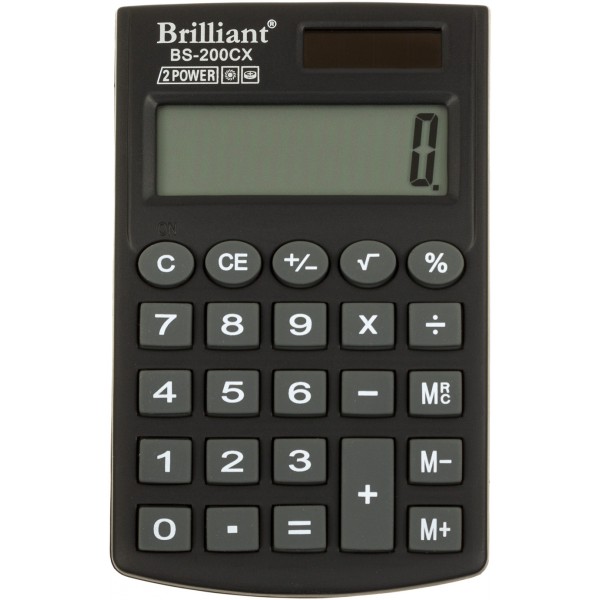  Калькулятор Brilliant 8-разрядный (50) №BS-200 CX