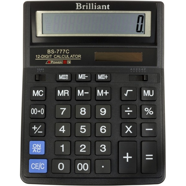 Калькулятор "Brilliant" №BS-777C (12-розряд.) 10)(40)