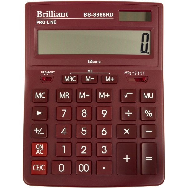  Калькулятор Brilliant (20) (40) №BS-8888 RD
