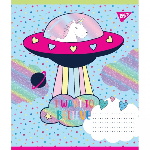 Зошит 12 аркушів лінія YES Rainbow day (25) (500) 765365