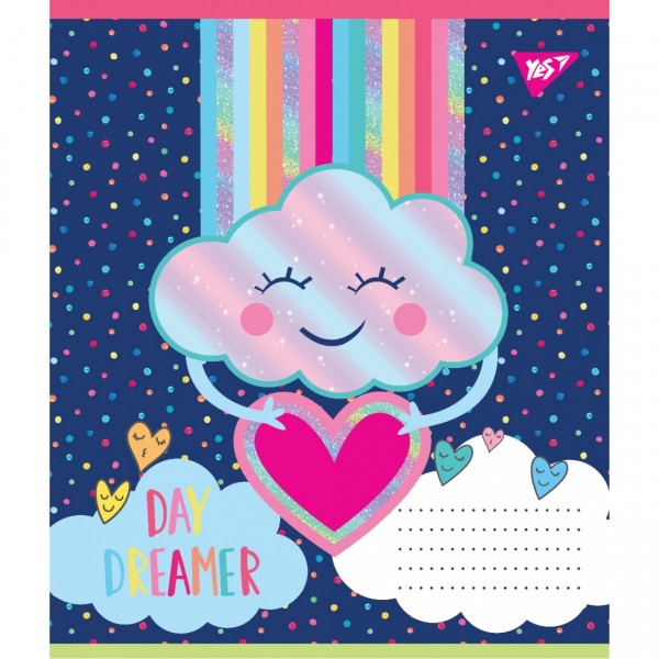 Зошит 12 аркушів лінія YES Rainbow day (25) (500) 765365