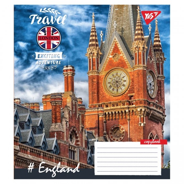 Тетрадь 96 листов линия YES Travel (5) (120) 765065