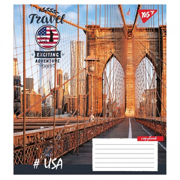Тетрадь 96 листов линия YES Travel (5) (120) 765065