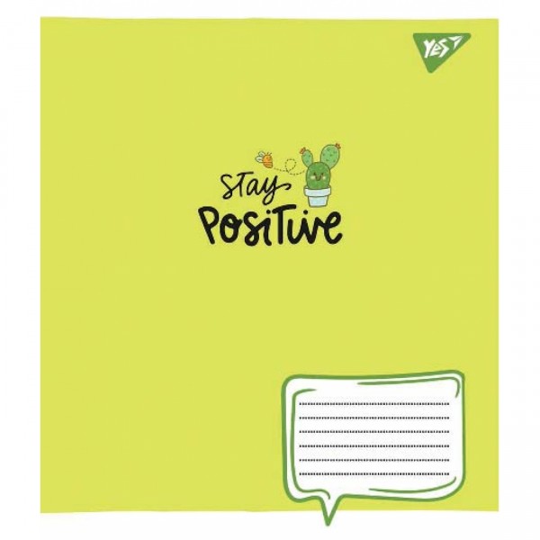Зошит 12 аркушів лінія YES Stay positive (25) (500) №765589