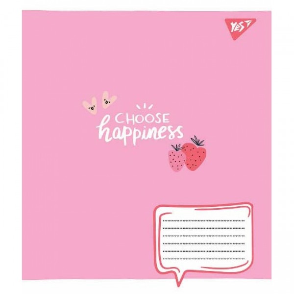 Зошит 12 аркушів лінія YES Stay positive (25) (500) №765589