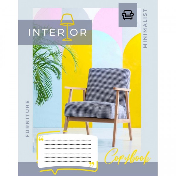 Тетрадь 60 листов линия 1 Вересня HInterior (10) (160) №765697