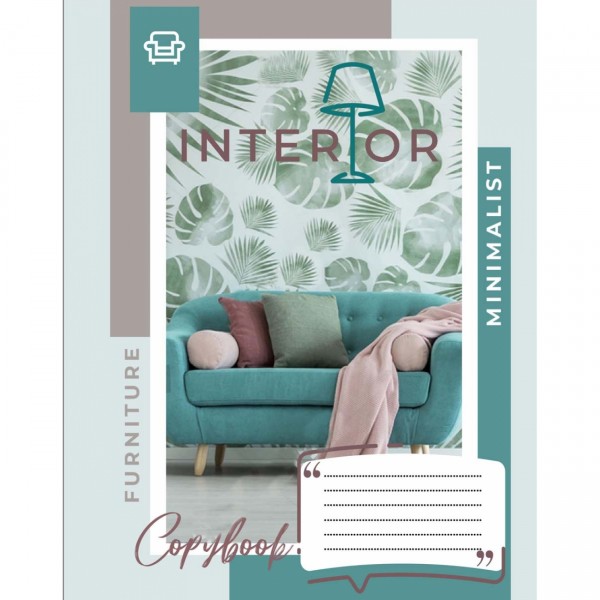 Тетрадь 60 листов линия 1 Вересня HInterior (10) (160) №765697
