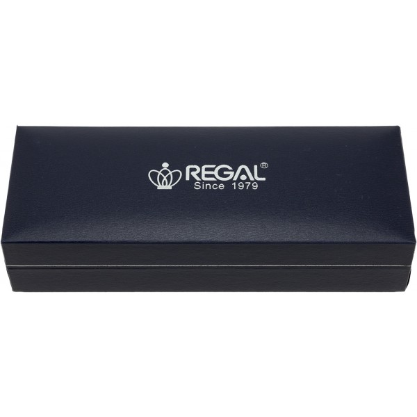  Набір ручок Regal чорнильна та кулькова у футлярі, синій №R131222.L. RB