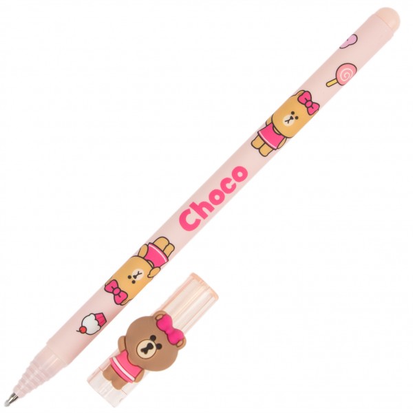 Ручка гел. "Yes" №420377 Line Friends "пиши-стирай" 0,5мм синя(36)