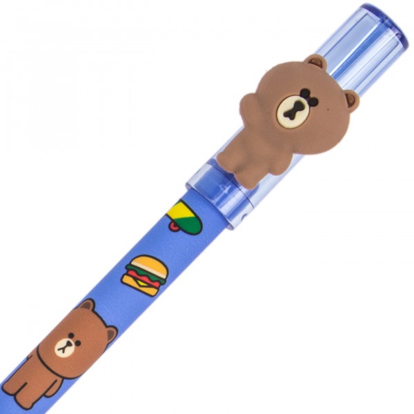 Ручка гел. "Yes" №420377 Line Friends "пиши-стирай" 0,5мм синя(36)