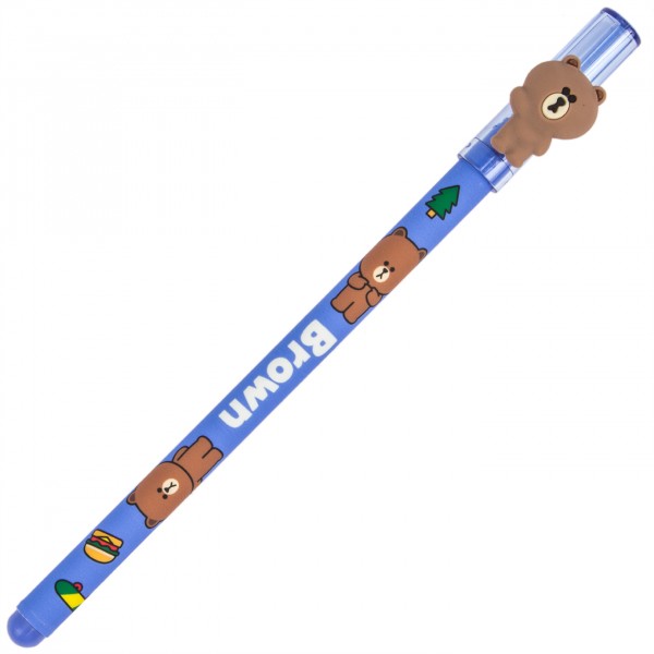 Ручка гел. "Yes" №420377 Line Friends "пиши-стирай" 0,5мм синя(36)