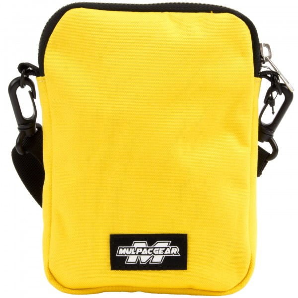 Сумка плечова 1від., 2карм. жовта №ML-001-yellow