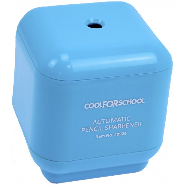 Точилка автомат. "CoolForSchool" №CF40929 блакитна на бат.