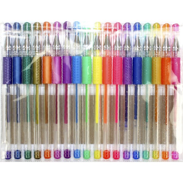 Набір ручок гел. "Умка" №ГР53 Glitter+Neon+Metallic 18кольор.(12)(48)