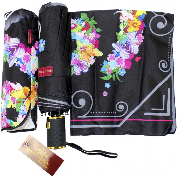 Парасолька жін. автомат "Rain Flowers" хустинка,в кор-ці №1040(12)(48)