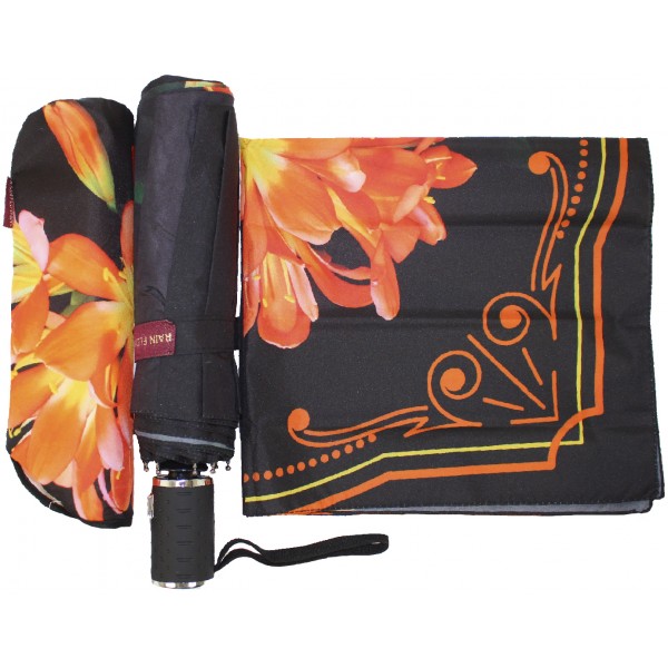 Парасолька жін. автомат "Rain Flowers" хустинка,в кор-ці №1020(12)(48)