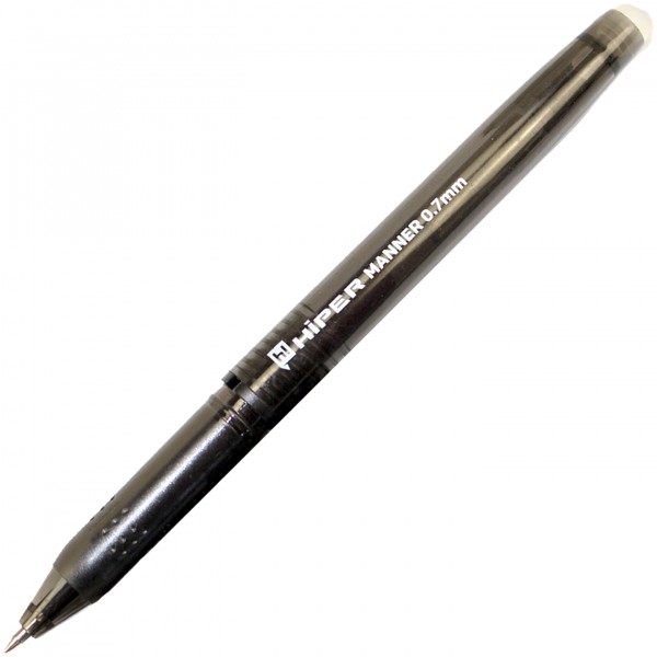 Ручка гел. "Hiper" №HG-225 Manner пиши-стирай 0,7мм чорна(12)