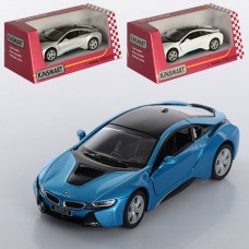 Машина металлическая BMW I8 Kinsmart, в коробке 16х8,5х7см KT-5379-W