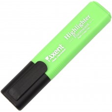 Текстмаркер Axent скошенный Highlighter 1-5 мм зеленый (12) (120) 2531-04-A