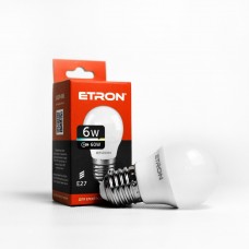 Лампа Etron Light Power LED 1-ELP-045 G45 6Вт 3000K E27 (10)