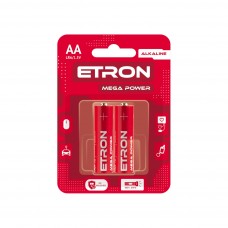 Батарейки Etron Mega Power LR-06 блистер 2 шт (12) (120)