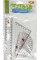 Набір геометричний 1 Вересня 370263 (лінійка 15см, 2 трикутники, транспортир)