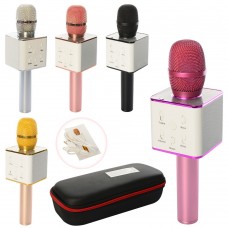 Мікрофон на акумуляторі,25 см,USB,Bluetooth,в футлярі,28 х11,5 х7 см,мікс кольорів (10) Q7