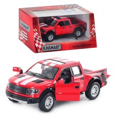 Машина металлическая Ford F-150 SVT Raptor Supercrew Kinsmart KT-5365-WF в коробке