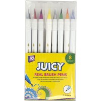 Фломастери-пензлики "CoolForSchool" Real Brush Juicy 8кольор. №CF15218(24)