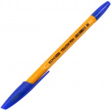 Ручка шариковая Economix Yellow Pen 0,5 мм корпус желтый, синяя (50) (1000) E10187-02