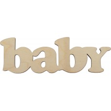 Заготовка фанера напис baby 15 см