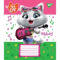 Тетрадь 12 листов линия YES 44 Cats (25) (250) 763443