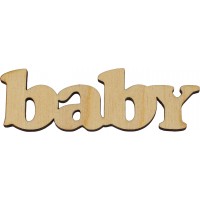 Заготовка фанера напис Baby 10 см (5)