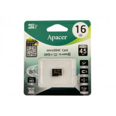 Карта пам'яті 16Gb Micro-SDHC (UHS-1) Apacer R-45Mb/s class10