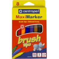 Фломастеры Centropen Brush 8 цветов (10) 8773/08