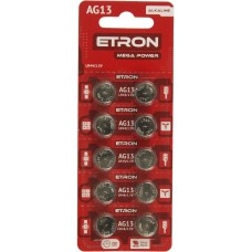 Батарейка Etron Mega Power AG13/10bl LR44 (10) (200)